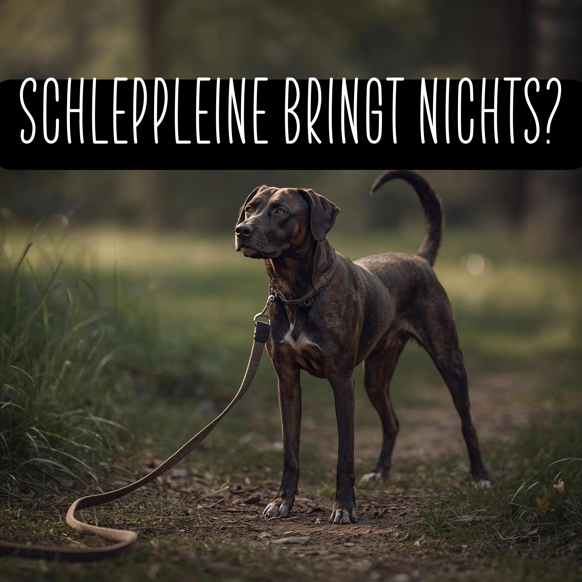 So funktioniert das Training mit Schleppleine
